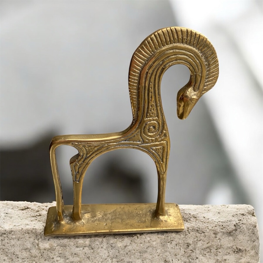 Brass Etruscan Style Horse